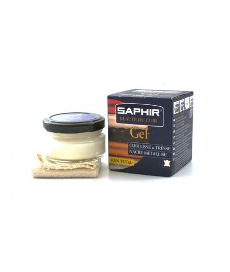 SAPHIR Gel Glass + szmatka - delikatny żel do skór gładkich 