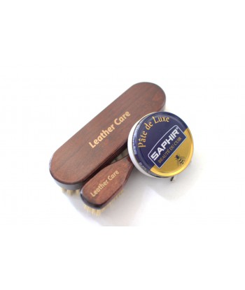 SAPHIR Paste de luxe 50ml - pasta woskowa zestaw ze szczotkami
