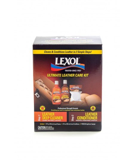 Lexol Leather Kit Small 2 x 236 ml - Zestaw do czyszczenia i impregnacji skór