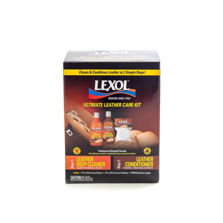 Lexol Leather Kit Small 2 x 236 ml - Zestaw do czyszczenia i impregnacji skór