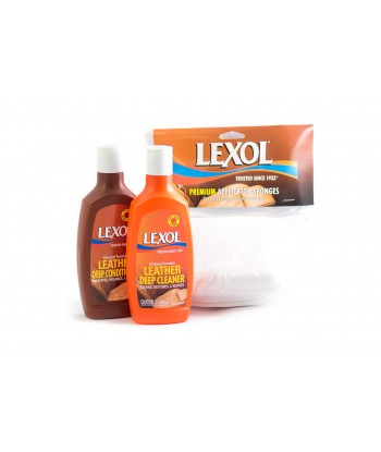 Lexol Leather Kit Small 2 x 236 ml - Zestaw do czyszczenia i impregnacji skór