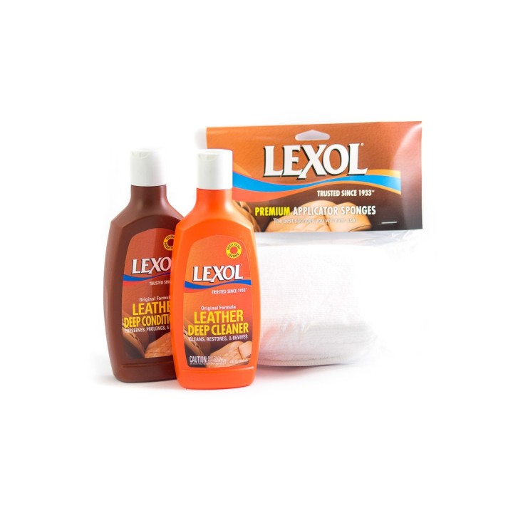 Lexol Leather Kit Small 2 x 236 ml - Zestaw do czyszczenia i impregnacji skór