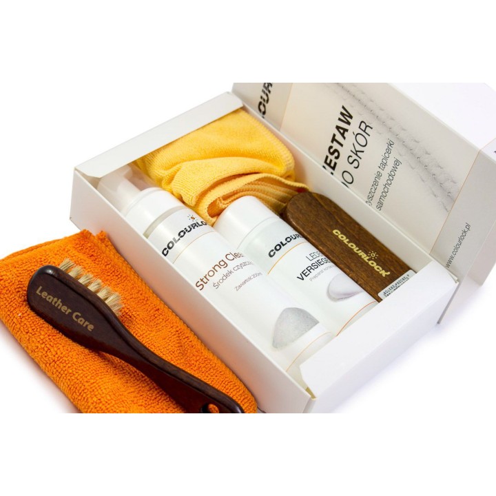 Colourlock Strong Cleaner Kit - Zestaw do czyszczenia i impregnacji skóry
