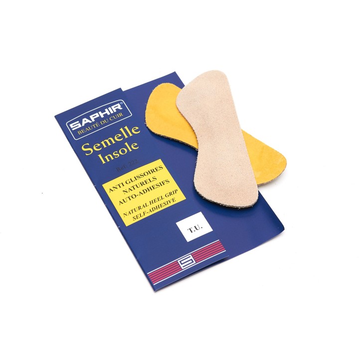 SAPHIR BDC Insoles Heel Grips Natural 3cm - Samoprzylepne zamszowe zapiętki