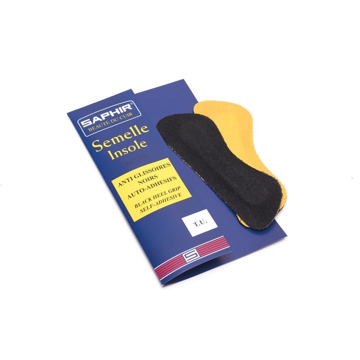 SAPHIR BDC Insoles Heel Grips Black 3cm - Samoprzylepne zamszowe zapiętki