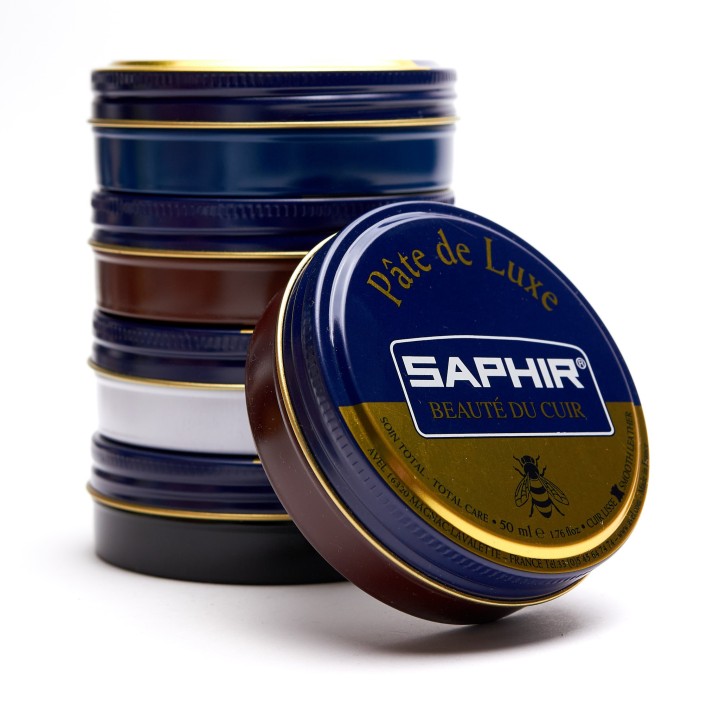 Pasta woskowa do skór - Saphir Pate de Luxe 50ml (kolory)