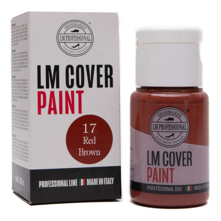 LM Professional Cover Paint - Farba do customizacji sneakersów 17. Czerwony Brąz