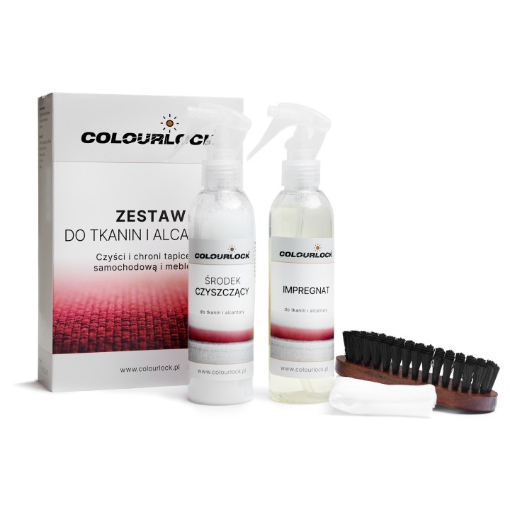 Profesjonalny Zestaw COLOURLOCK do Czyszczenia i Impregnacji Alcantary - Specjalistyczna Pielęgnacja Materiałów z Ultramikrofazy