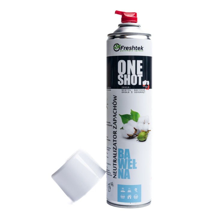 Freshtek One Shot Bawełna 600ml - Neutralizator Zapachu